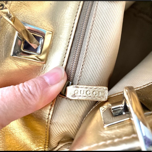 Small Gucci Monogram Guccissima Baby Blue Canvas Tote - Picture 10 of 15